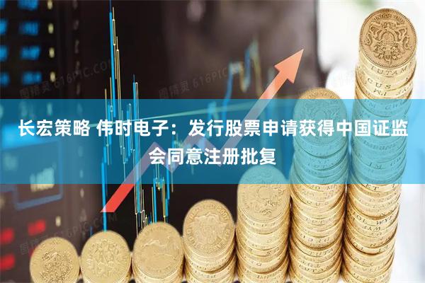 长宏策略 伟时电子：发行股票申请获得中国证监会同意注册批复
