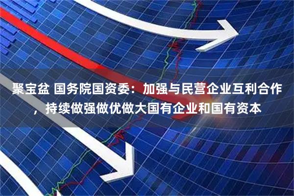 聚宝盆 国务院国资委：加强与民营企业互利合作，持续做强做优做大国有企业和国有资本